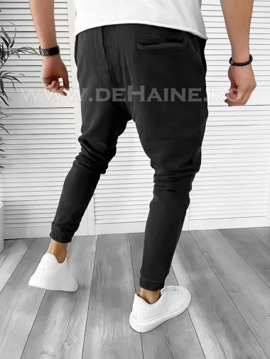 Pantaloni de trening negru conici K026 i3-1.3